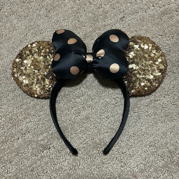 Disney Gold and Black Minnie Ears - Picture 1 of 3